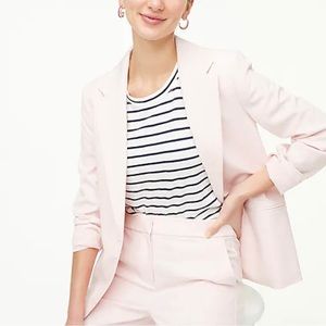 J. Crew Factory Light Pink Linen Blazer Jacket Womens 14